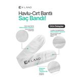 KLAND Havlu Saç Bandı Makyaj ve Cilt Bakımı İçin Bant K-LAND Saç Havlusu %100 Pamuk