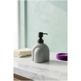KLARHAUS Modern Kabartmalı Cam Sıvı Sabunluk, Mat Minimal Dekoratif Tasarım, 250 ML, 14 x 9 x 5,5 cm