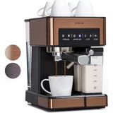 Klarstein Süt Köpürtücülü Klarstein Espresso Portafiltre Makinesi, Portafiltreli 1.8l Mini Espresso Makinesi, 20 Bar Paslanmaz Çelik Kahve Makinesi Küçük, Cappuccino, Latte, Espresso Için 1350W Kahve