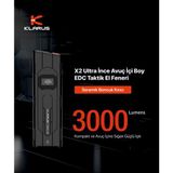 Klarus X2 Ultra Ince Edc Tactik El Feneri