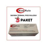 Klas Rulo Yazar Kasa Pos Rulosu 56mmx16metre 5 Paket 50 Adet