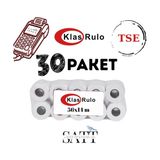 Klas Rulo Yazarkasa Pos Rulosu 56 x 14 mm 30 Paket 300'LI Rulo