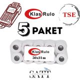 Klas TERMAL POS RULOSU 56X14M 5 PAKET 50'Lİ KLAS