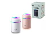 Klasik 300Ml H2o Mini Usb Şarj- Işıklı Hava Nemlendirici - Buhar Makine - Koku Giderici Herhangi Bir Renk Gönderilir (5433)