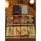 Klasik Borderless Tarot Destesi - 78 Kart - Çok Renkli