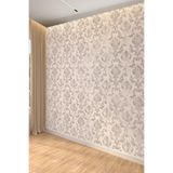 Klasik Damask Desenli Vintage Tekstil Duvar Kağıdı, 600 x 280