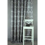 Klasik Damask Sık Pile Fon Perde, Antrasit Gümüş, 60X260