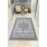 Klasik Desenli Dijital Baskı Kaymaz Taban Halı H0088 Renkli 140 X 200