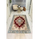 Klasik Desenli Dijital Baskı Kaymaz Taban Halı H0932 Renkli 140 X 200