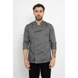 Klasik Düz (Basic) Aşçı Şef Ceket Aşçı Uniforma (Chef Ceket) Personel Kıyafeti - Koyu Gri - 2XL