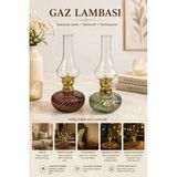Klasik Gaz Lambası Seti / 2 Adet Dekoratif Gaz Lambası