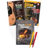Klasik Gitar Metodu Murat Işbilen+Gitar Öğreniyorum Temel Gitar Eğitim Popüler Şarkılar Musa Çetiner