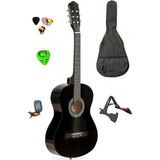 Klasik Gitar Seti 4/4 - Kılıf+Stand+Akord Aleti+Pena) - Çok Renkli