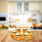 Klasik Hilal Desenli 6’lı Espresso Fincanı Takımı – Şık ve Geleneksel - Gold - Siyah