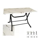 Klasik Katlanır Masa 70X120 Cm - (Werzalit, Wermodin Ve Allzalit Tabla) - Afyon Mermer