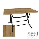 Klasik Katlanır Masa 80X120 Cm - (Werzalit, Wermodin Ve Allzalit Tabla) - Canyon Palace Oak