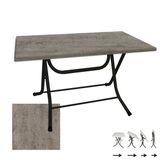 Klasik Katlanır Masa 80X120 Cm - (Werzalit, Wermodin Ve Allzalit Tabla) - Kahve Oxid