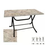 Klasik Katlanır Masa 80X120 Cm - (Werzalit, Wermodin Ve Allzalit Tabla) - Scala Marble