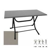 Klasik Katlanır Masa 80X140 Cm - (Werzalit, Wermodin Ve Allzalit Tabla) - Koyu Grı