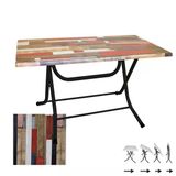 Klasik Katlanır Masa 80X140 Cm - (Werzalit, Wermodin Ve Allzalit Tabla) - Red Wood