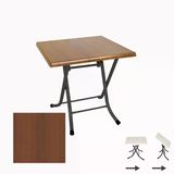 Klasik Katlanır Masa 80X80 Cm - (Werzalit, Wermodin Ve Allzalit Tabla) - Koyu Ahşap