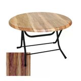Klasik Katlanır Masa Yuvarlak (107 Cm Çap) - (Werzalit, Wermodin Ve Allzalit Tabla) - Indiana Wood