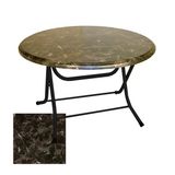 Klasik Katlanır Masa Yuvarlak (107 Cm Çap) - (Werzalit, Wermodin Ve Allzalit Tabla) - Karacabey Marble