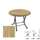 Klasik Katlanır Masa Yuvarlak (80 Cm Çap) - (Werzalit, Wermodin Ve Allzalit Tabla) - Avalon Pine