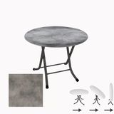 Klasik Katlanır Masa Yuvarlak (80 Cm Çap) - (Werzalit, Wermodin Ve Allzalit Tabla) - Copperfield