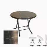 Klasik Katlanır Masa Yuvarlak (80 Cm Çap) - (Werzalit, Wermodin Ve Allzalit Tabla) - Palazzo
