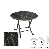 Klasik Katlanır Masa Yuvarlak (80 Cm Çap) - (Werzalit, Wermodin Ve Allzalit Tabla) - Teramo