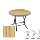 Klasik Katlanır Masa Yuvarlak (90 Cm Çap) - (Werzalit, Wermodin Ve Allzalit Tabla) - Coco Bolo