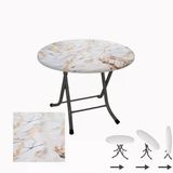 Klasik Katlanır Masa Yuvarlak (90 Cm Çap) - (Werzalit, Wermodin Ve Allzalit Tabla) - Gold