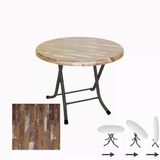 Klasik Katlanır Masa Yuvarlak (90 Cm Çap) - (Werzalit, Wermodin Ve Allzalit Tabla) - Maracaibo