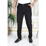 Klasik Kesim Siyah Likralı Erkek Yan Cepli Klasik Kot Pantolon Baba Pantolonu Phantom Jeans By Small - 42