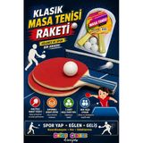 Klasik Masa Tenisi Raketi - Okul İçin Masa Tenisi Raketi - Tenis Oyuncakları - Masa Tenisi Oyunu - Raket