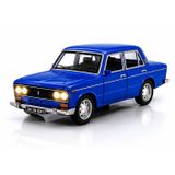 Klasik Mavi Metal Model Araba 18 cm – Sesli, Işıklı, Açılabilir Kapılı Koleksiyon Aracı
