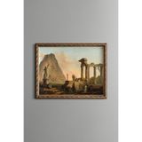 Klasik Roma Kalıntıları - Vintage Desenli Çerçeve - İnce Model, Altın2, 21 x 30