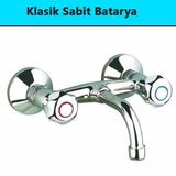 Klasik Sabit Banyo Mutfak Lavabo Batarya