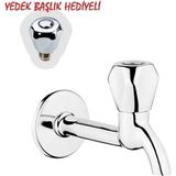 Klasik Uzun Musluk + Musluk Kapak Takımı Hediyeli - Renkli