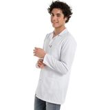 Klasik Yaka 85 cm Doktor Hemşire Öğretmen Önlüğü (Erkek), Beyaz - 2XL