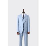 Klasik Yelekli Erkek Takım Elbise - Slim Fit Kesim-KAW1030S