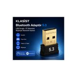 KLASİST Bluetooth 5.3 USB Dongle Adaptör – PC Laptop Bluetooth Alıcı – Kulaklık, Mouse, Klavye ve Gamepad Uyumlu Mini USB Adaptör