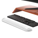 Klasse Gaming Klavye Bilek Desteği, ErgoPad, Kaymaz Tabanlı, Nefes Alan Kumaş, Ağrı Önleyici (Beyaz Klavye Desteği)