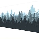KLASSE PRO - 10 Farklı Model Dikişli Kenar 90x40 cm Oyuncu Gaming Mouse Pad (Misty Forest, 90x40 cm)