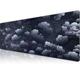 Klasse Pro - 10 Farklı Model Dikişli Kenar 90x40 cm Oyuncu Gaming Mouse Pad (Nimbus, 90x40 cm)