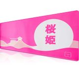 Klasse Pro - 10 Farklı Model Dikişli Kenar 90x40 cm Oyuncu Gaming Mouse Pad (Pink Horizon, 90x40 cm)