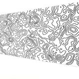KLASSE PRO - 10 Farklı Model Dikişli Kenar 90x40 cm Oyuncu Gaming Mouse Pad (White Map Lines, 90x40 cm)