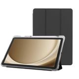 Klasse Samsung Galaxy Tab A9 Plus 11 inç Uyumlu Smart Kılıf, S Pen Kalemlikli, Trifold, Esnek, Mat, Darbeye Tam Dayanıklı Tablet Kılıfı (Siyah)