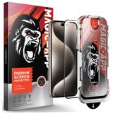 Klasse X-Gorilla iPhone 13/13 Pro / 14 / 16E Ekran Koruyucu Cam | 9H Kırılmaz Tam Kaplama, Tozsuz Uygulama ve Kırılmaz & Çizilmez (Şeffaf & Hayalet Seçenekleri)